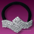 Luxuoso headband de cristal cheio do casamento, faixa francesa do cabelo, senhoras rhinestone faixa bridal do cabelo